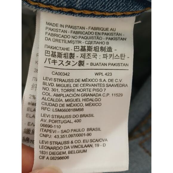 Levis 514 Jeans 36x30 Blue Light Wash Straight Leg Regular Comfortable Fit Denim - Picture 11 of 15